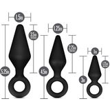 Anal Adventures Platinum - Siliconen Anaal Plug Set