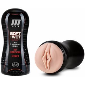 Blush M For Men Soft and Wet Pussy flesh masturbator Red 17,8 cm