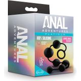 Anal Adventures Platinum - Siliconen Anaal Kralen - Large