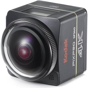 Kodak PIXPRO SP360 Dual Pro Action Sport Camera 12,76 MP CMOS 25,4 / (1 / 2,33 inch) WLAN (4K, WiFi, NFC), Action Cam, Zwart