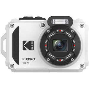 KODAK Pixpro WPZ2 Compacte digitale camera, 16 megapixels, waterdicht tot een diepte van 15, schokbestendig, 720p video, 2,7 LCD-display, Li-Ion-batterij, wit