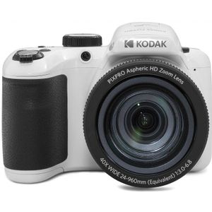 KODAK Pixpro Astro Zoom AZ405-WH digitale camera, 20 MP, met 40x optische zoom, 24 mm groothoek, 1080p Full HD-video en 3 inch LCD-display, wit