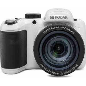 KODAK Pixpro Astro Zoom AZ405-WH digitale camera, 20 MP, met 40x optische zoom, 24 mm groothoek, 1080p Full HD-video en 3 inch LCD-display, wit