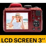Kodak Pixpro AZ425 Compactcamera Rood