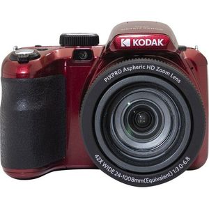 KODAK Pixpro Astro Zoom AZ425 Digitale camera Bridge 42 x optische zoom 24 mm groothoek 20 megapixels LCD 3 Full HD 1080p Li ion batterij rood