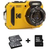 Kodak WPZ2 Yellow + 2e accu + 16gb geheugenkaart