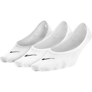 Nike Everyday Witte Damessokken - 3 Paar Lichtgewicht Footies