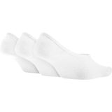 Nike Everyday Witte Damessokken - 3 Paar Lichtgewicht Footies