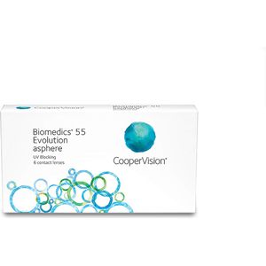 -7.50 - Biomedics® 55 evolution - 6 pack - Maandlenzen - BC 8.60 - Contactlenzen