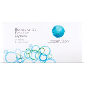 +1.00 - Biomedics® 55 evolution - 6 pack - Maandlenzen - BC 8.80 - Contactlenzen