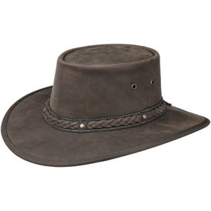 Squashy Bronco Leather Hat by BARMAH Lederen hoeden
