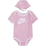 Nike - Bucket Hat en Bodysuit Set - Roze - Geschenksets Baby