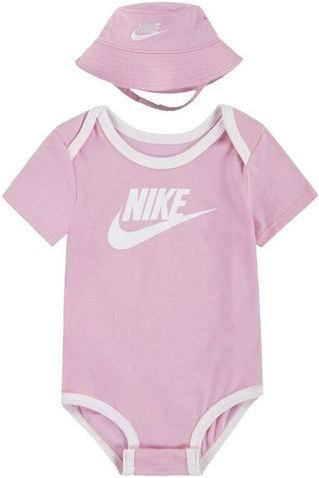 Nike - Bucket Hat en Bodysuit Set - Roze - Geschenksets Baby