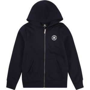 Converse - Kids Chest Core - Sweatshirt - Grijs - Volledige Ritssluiting