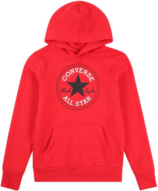 Converse - Chuck Patch Hoodie - Zwart - Fleece - Normale Pasvorm
