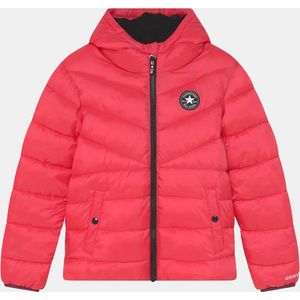 CONVERSE KIDS - Solid Midweight Puffer Jacket - Meisjes - Synthetisch - Zwart