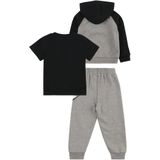 Nike - Set - Zwart - Sweatshirt met Capuchon en Ritssluiting - T-shirt en Broek