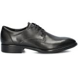 ECCO Citytray heren effen teen tie Oxford-stof, Zwart, 42 EU