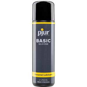 pjur BASIC Silicone - Siliconen-glijgel ideaal voor beginners - geschikt voor condooms en plakt niet - voor mannen & vrouwen (250ml)
