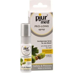 pjur med PRO-LONG spray - Vertragingsspray voor de man - met eikenschors-extract - vermindert overgevoeligheid (20ml)