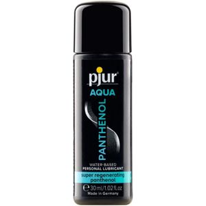 pjur AQUA Panthenol - Glijmiddel op waterbasis met verzorgende panthenol - verzorgt de huid zonder te plakken - per stuk verpakt (1 x 30 ml)