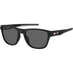 Tommy Hilfiger TH 1951/S 003 M9 55 - rechthoek zonnebrillen, unisex, zwart, polariserend