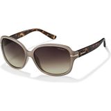 Polaroid vlinder dames beige havana bruine gradiënt gepolariseerde zonnebril | Sunglasses