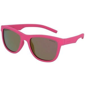 Polaroid Kids Wayfarer zonnebril in donkerroze gepolariseerde PLD 8018/S CYQ 47, Roze (roze/grijs roze)