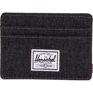 Herschel Charlie RFID-portemonnee voor heren, Crosshatch zwart., informeel