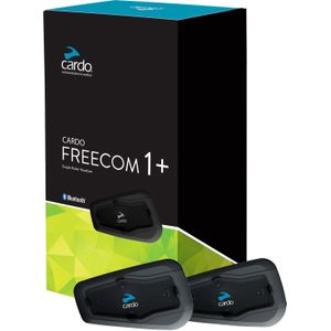 Cardo Freecom 1 +, communicatiesysteem twin kit, zwart