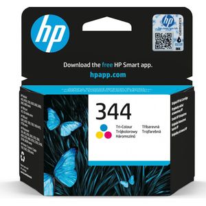 HP 344 Tri-color Original Ink Cartridge inktcartridge 1 stuk(s) Origineel Normaal rendement Cyaan, Magenta, Geel