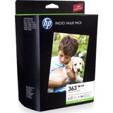 HP 363 6-pack Multipack (Transport schade jan-19) zwart en kleur (Q7966EE) - Inktcartridge - Origineel