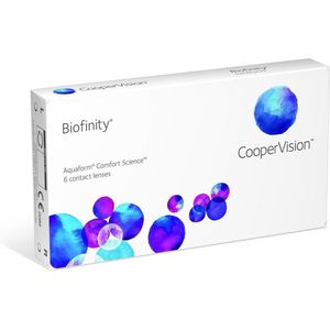 +3.25 - Biofinity® - 6 pack - Maandlenzen - BC 8.60 - Contactlenzen