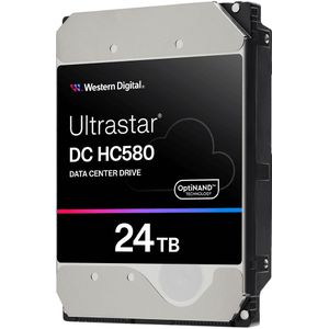 WD Ultrastar DC HC580 WUH722424ALE6L4 - harde schijf - 24 TB - intern - 3,5"" (8,9 cm) - SATA 6Gb/s - 7200 RPM - Buffer: 512 MB