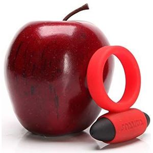 Tantus Vibrating Super Soft C-ring zet siliconen cock ring, rood