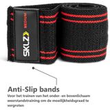 SKLZ Pro Knit Mini Band - Resistance Band - Weerstandsband - Voor Been Oefeningen of Schouder Training - Medium - Rood