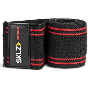 SKLZ Pro Knit Mini-fitnessband, uniseks, volwassenen, zwart/rood, maat M