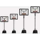 SKLZ Pro Mini Hoop System - Basketbalbord - Basket - Basketbaltraining - 36 cm ‘Break-Away’ Ring - Dubbel Veerstysteem - Inclusief 18 cm mini Basketbal - Verstelbaar - Geschikt voor Binnen en Buiten - Mobiele Voet - Ingebouwde Wielen