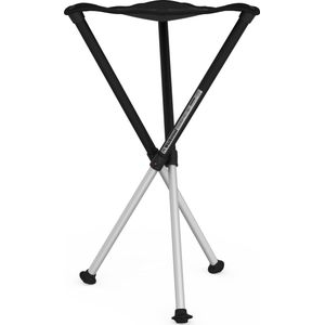 Walkstool - Model Comfort - Zwart en Zilver - Opvouwbare Kruk van Aluminium