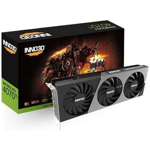 Inno3D GeForce RTX 4070 Ti X3 - Videokaart - 12GB GDDR6X - PCIe 4.0 - 1x HDMI 2.1 - 3x DisplayPort 1.4a