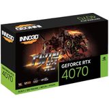 INNO3D GeForce RTX 4070 TWIN X2 - Videokaart - 12GB GDDR6X - PCIe 4.0 - 1 x HDMI - 3x DisplayPort
