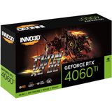 Inno3D Geforce RTX 4060 Ti 8 GB Twin X2 OC videokaart - 8 GB GDDR6, 1x HDMI, 3x DP (8 GB), Videokaart