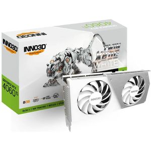 INNO3D GeForce RTX 4060 Ti 8GB Twin X2 OC WHITE - Videokaart - 8GB GDDR6X - PCIe 4.0 - 1 x HDMI - 3x DisplayPort