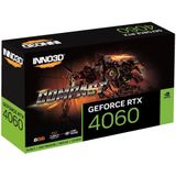 Inno3D GeForce RTX 4060 Compact, GeForce RTX 4060, 8 GB, GDDR6, 128 Bit, 7680 x 4320 Pixels, PCI Express x8 4.0