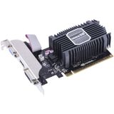 INNO3D NVIDIA GeForce GT 710 LP - Videokaart - 2GB - GDDR3 - PCIe 2.0 - 1x DVI-D - 1x HDMI 1.4 - 1x VGA