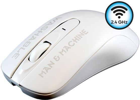 Man & Machine - C Mouse - Draadloze Muis - Wit - 1000 DPI - USB
