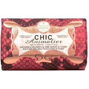 Nesti Dante - Chic Animalier - Handzeep - 250gr - Wild Orchid, Red Rea Leaves & Tiare