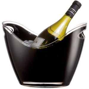 Zwarte champagne emmer 2 flessen