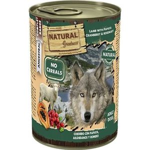 NATURAL GREATNESS - DOG - LAMB WITH PAPAYA, CRANBERRY AND ROSEMARY 6 x 400 GR