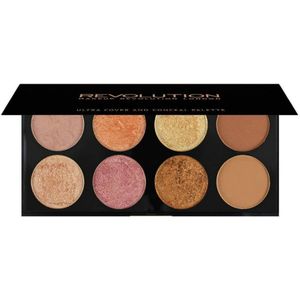 Revolution Ultra Blush & Contour Palette - Golden Sugar 2 Rose Gold